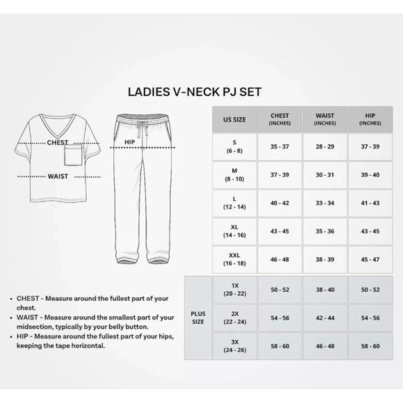 Real Essentials 2 Pack: Women's Pajama Set - Short Sleeve V Neck/Pants 1X NEW - Picture 2 of 2